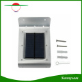 LED al aire libre Luz Solar 16 LED para Jardín Iluminación Impermeable Sensor de Movimiento Panel de Poder Lámpara Luminaria